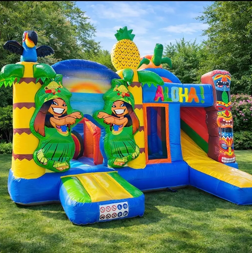 Château gonflable Multiplay Tropical location fête enfants Auriol